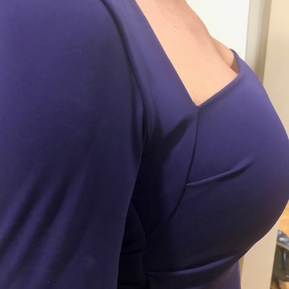 NWT Nicole Miller Long Sleeves Ruched Dress - SM - Picture 4 of 7